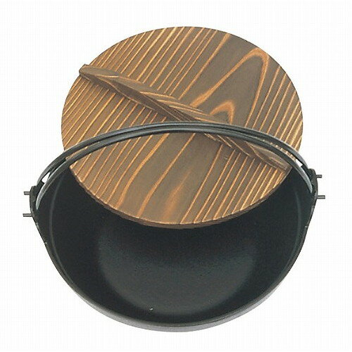 Iron Pots - 南部 鉄 ふる里鍋 黒塗り 21cm 電磁用 21108(代引不可)【送料無料】