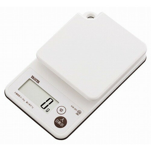 Kitchen Scales - タニタ デジタルクッキングスケール 2kg KW-201 WH ホワイト(代引不可)【送料無料】