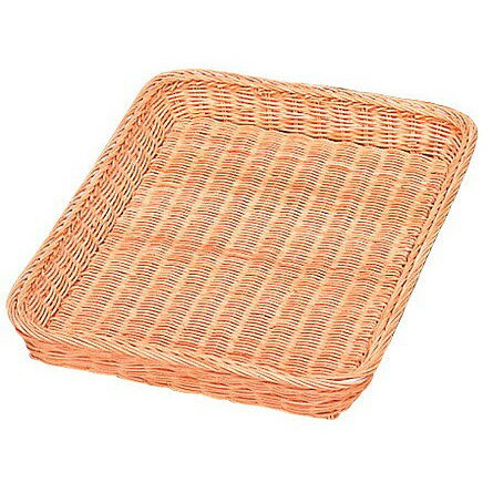 Instruments For Bread - 籐製 浅型パンカゴ Y-4-WH 400×300×H40(代引不可)【送料無料】