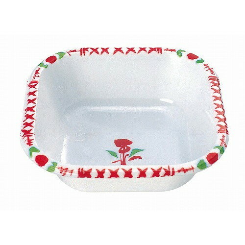 プラカップ 赤絵 角型 TZ-5(500枚入)(代引不可)【送料無料】(3.0)