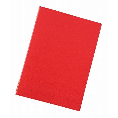 えいむ 高級ソフト合皮メニューブック LB-802 中 レッド(代引不可)【送料無料】