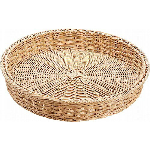 抗菌樹脂 丸型バスケット DS107 37型 ナチュラル(代引不可)【送料無料】