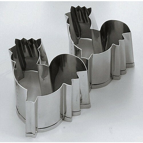 18-8 手造抜型 十二支 2Pcs にわとり(代引不可)【送料無料】