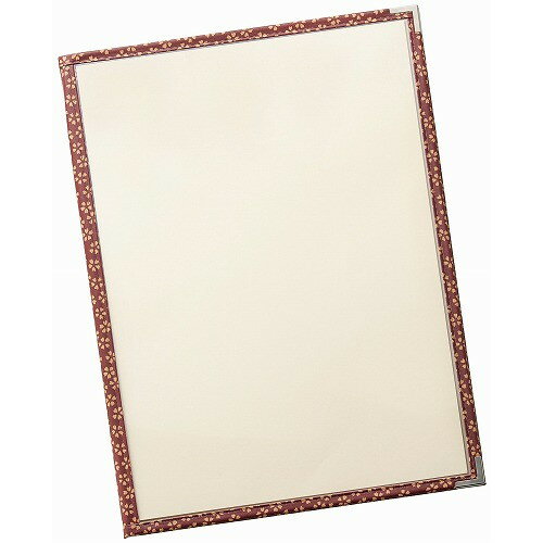 えいむ PP布地クリアテーピングメニューブック 赤 PTA-441(代引不可)【送料無料】