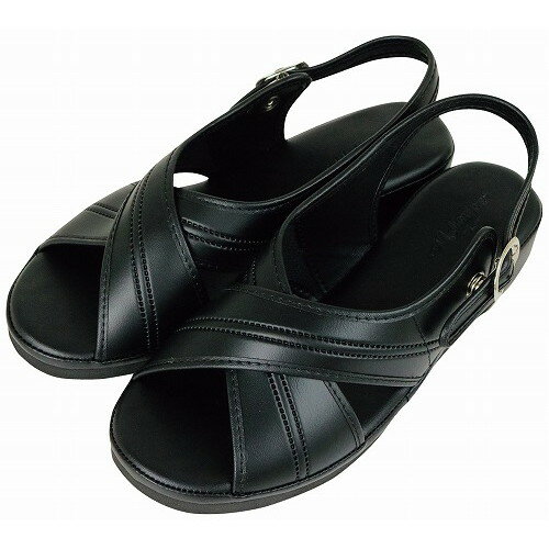 オフィスサンダル TZL-12 ブラック S(代引不可)【送料無料】