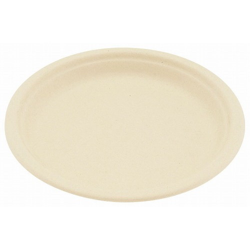 未晒しバガス プレート φ23cm(50枚入)(代引不可)【送料無料】