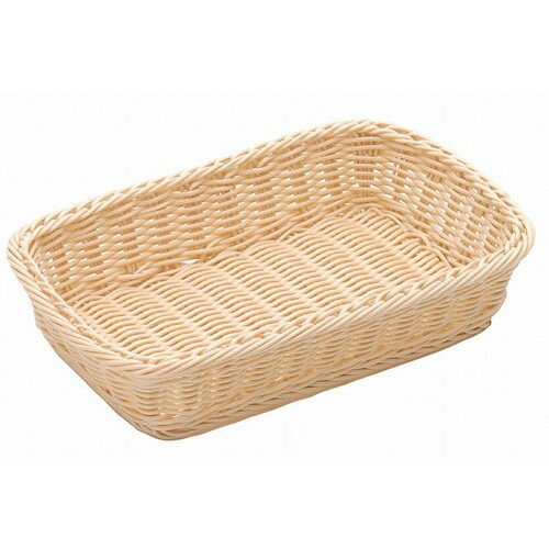 Instruments For Bread - 樹脂バスケット 角長 30号 91-005A 白(代引不可)【送料無料】