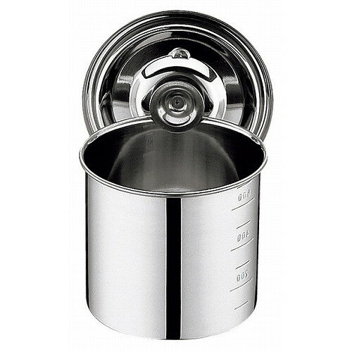 UK 18-8 キッチンポット 目盛付 10cm 手無(代引不可)【送料無料】