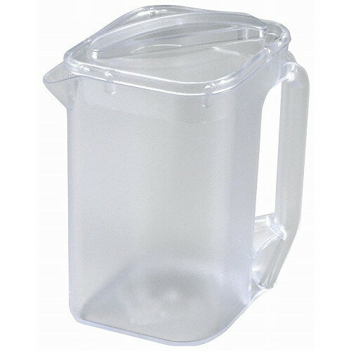 BK ポリカーボネイト ウォーターポット 角型 2.1L クリア(代引不可)【送料無料】