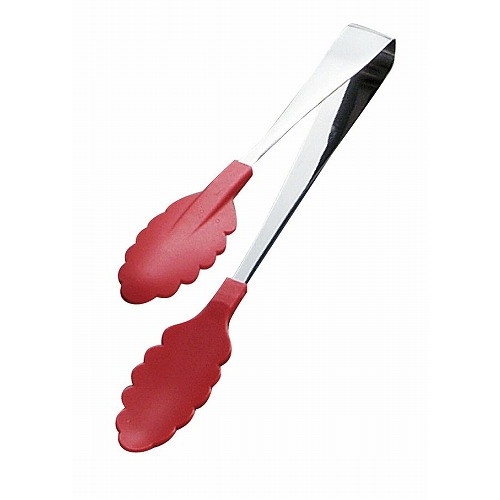 抗菌耐熱カラートング 中 レッド 25cm(代引不可)