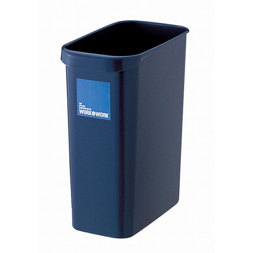 リス ワーク&ワーク 屑入れ角型 8L ダークブルー(代引不可)