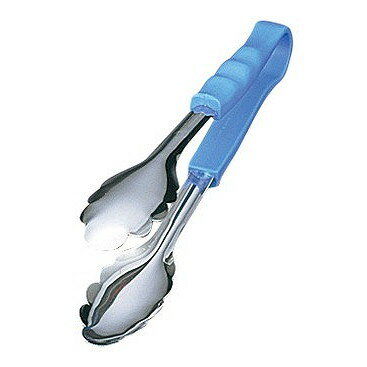 Pasta Tongs - PP柄 万能トング 小 ブルー 抗菌 18-8 2SBL 250mm(代引不可)