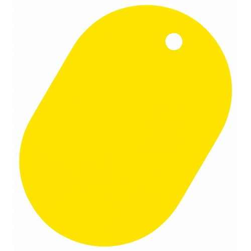 番号札 大(25個セット)無地 BF-40-YE 黄(代引不可)【送料無料】