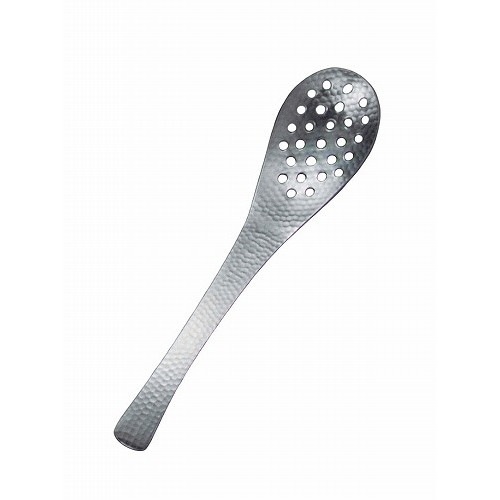 18-8 和味 槌目入 レンゲスプーン 穴明(代引不可)【送料無料】