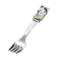 ステンレス お子様用カトラリー ねこさん フォーク(代引不可)【送料無料】