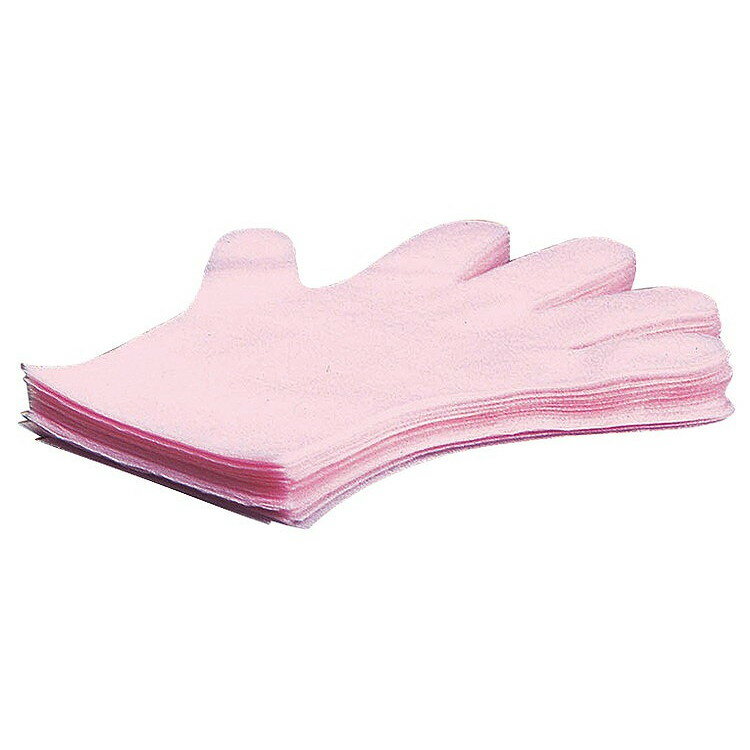 Disposable Gloves - サクラメン手袋 デラックス(100枚入)SS ピンク 35μ ユニフォーム 手袋(代引不可)【送料無料】