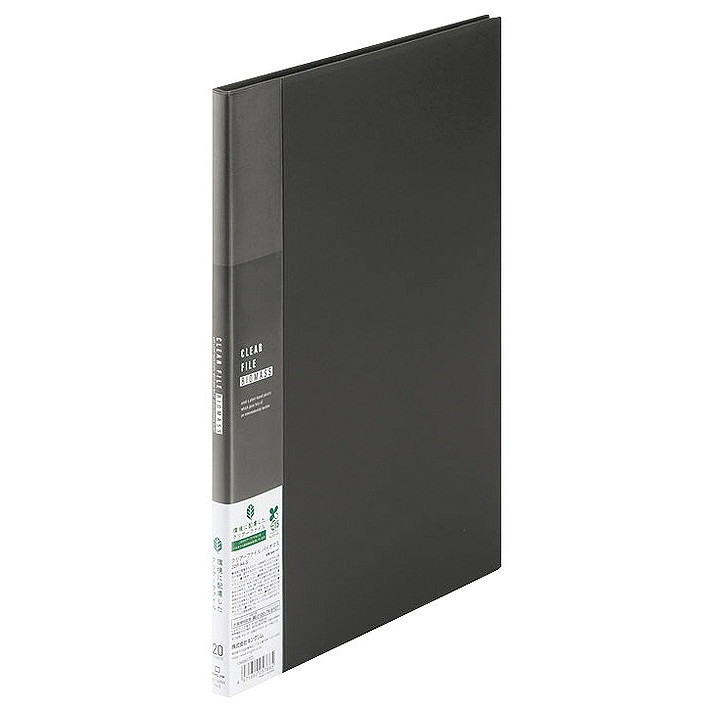 クリアーファイル バイオマス A4タテ型 20P 黒 136BM 店舗備品・防災用品 クリアーファイルバイオマス(代引不可)