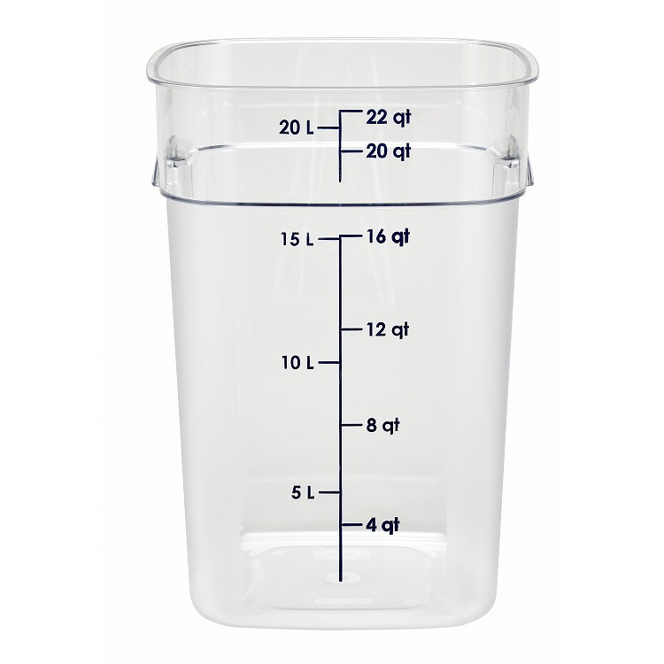 キャンブロ 角型フードコンテナー フレッシュプロ 本体 22SFSPROCW(135)クリア ストックポット・保存容器 コンテナー(代引不可)【送料無料】