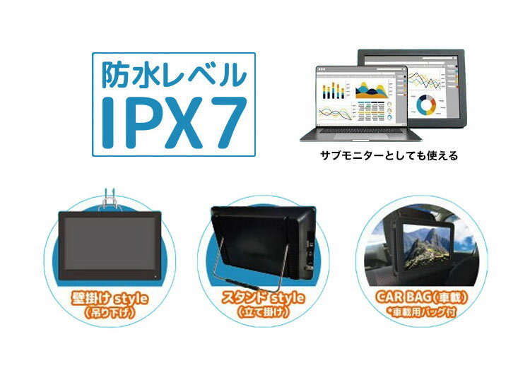 ポータブルTV 14インチ 14インチ防水ポー...の紹介画像3