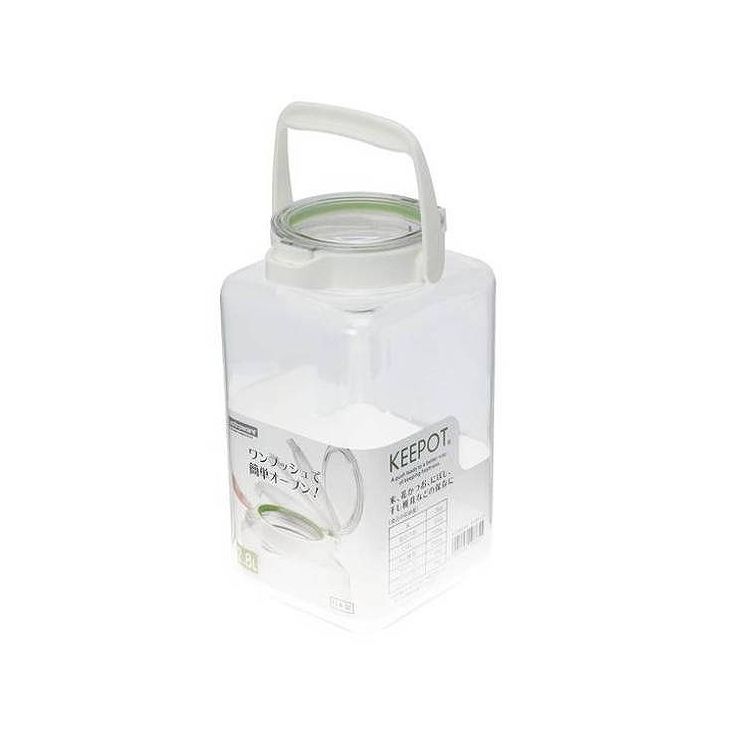 岩崎工業 食品保存容器 キーポット 2.8L ホワイトグリーン A-1086WG
