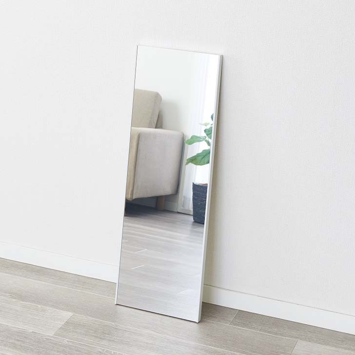 軽くて割れない壁掛けミラーホワイト30×90(代引不可)【送料無料】
