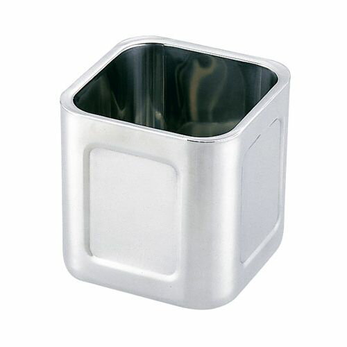 YUKIWA 18-8ダブルウォール角キッチンポット (蓋無)13.5cm AKK8301【送料無料】