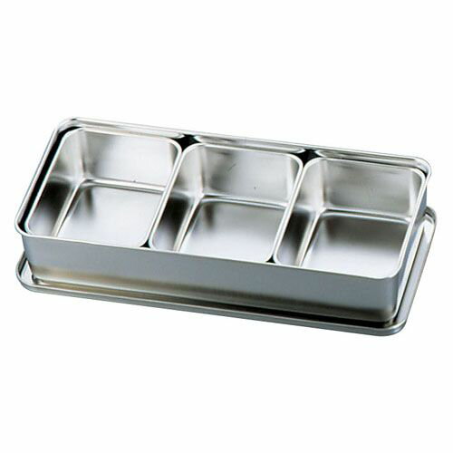 Condiments Container - ムラノ ステンレス プレスヤクミ入 3ヶ入 AYK6202【送料無料】