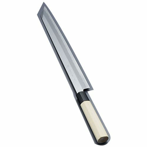 堺寛光 上作 刺身 切付（片刃） 30cm 10513 AZT2404 JANコード 4974158105138●サイズ(cm):30●メーカー品番:10513●全長(mm):450●重量(g):220●背厚(mm):4.7●材質：刃身:白鋼二号、柄部:水牛柄■堺實光 上作(白鋼)安来白鋼二号■料理人がもっとも好む鋼です。■職人でも焼入れが難しく、 正確に焼入れができれば他の鋼に負けない硬度と粘り強さが 得られ、切れ味の良い庖丁です。【送料について】北海道、沖縄、離島は送料を頂きます。