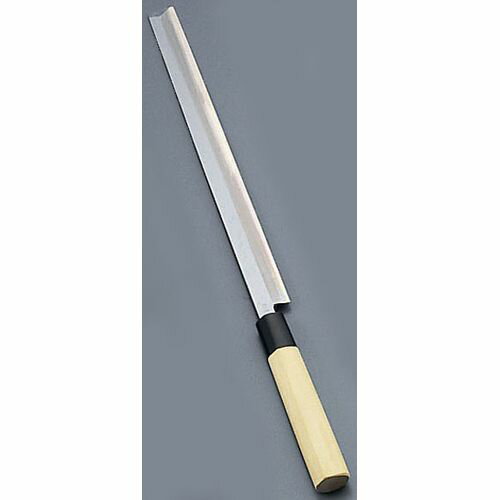 堺寛光 匠練銀三 蛸引（片刃） 21cm 37562 AZT3501 JANコード 4974158375623●サイズ(cm):21●メーカー品番:37562●全長(mm):335●重量(g):105●背厚(mm):3.0●材質：刃身:銀三鋼、柄部:水牛柄■堺實光 匠練銀三(銀三鋼)■炭素系(青鋼、白鋼など)の庖丁の切れ味を持った錆に強いステンレス鋼です。■和庖丁なのに錆びにくいので、メンテナンスの容易な庖丁です。【送料について】北海道、沖縄、離島は送料を頂きます。