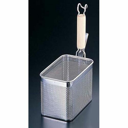 YUKIWA UK18-8木柄パンチング角てぼ 縦型 L ATB1001【送料無料】