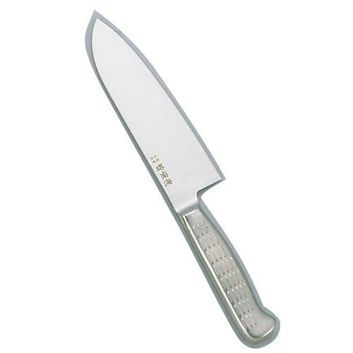 堺南海 三徳 AS-8 17cm ANV04 JANコード 4901601522730●メーカー品番:AS-8●サイズ(cm):17●全長(mm):295●重量(g):155●背厚(mm):1.9●材質：刀身：モリブデンバナジウム鋼　柄：18−8ステンレス■堺 南海(オールステンレス一体型料理庖丁)特長と品質■刀身(モリブデンバナジウム鋼)と柄の部分(18-8,ステン レス)を一体化した事により、洗いやすくハンドルが 腐ったり抜ける心配がなく衛生的です。■刀身が柄の最後部まで差し込んであり折れ等の心配が ありません。■※包丁の表示サイズは、すべて刃渡り寸法となっております。【送料について】北海道、沖縄、離島は送料を頂きます。