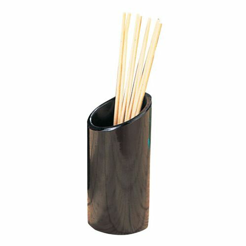 福井クラフト メラミン 丸型くし立 黒 90010070 DKS2801