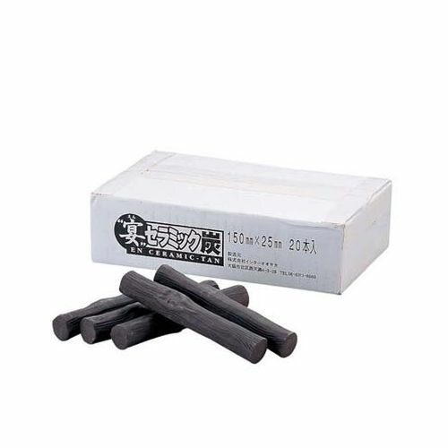 山大燃料工業 宴セラミック炭（20本入） QSL1101 JANコード 4534066008114●直径×全長(mm):約25×150●材質：焼成セラミック■直接熱する遠赤外線と特殊セラミック効果で料理を おいしく「自然流」に仕上げます。■食材から落ちた脂やタレなどで汚れてしまっても 洗うだけでOK。■面倒な火消しや灰の処理も必要ありません。■※セラミック炭だけでは発熱しないため、 加熱用にガス火力を使用します。【送料について】北海道、沖縄、離島は送料を頂きます。