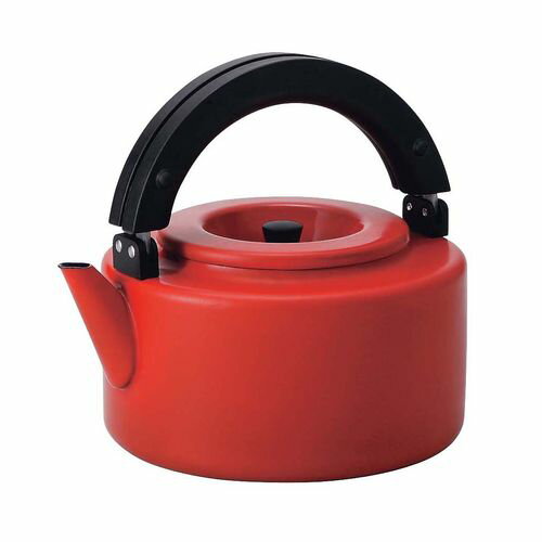 Kettles - シービージャパン ホーロー フラットケットル FK-22 レッド EKT4602【送料無料】