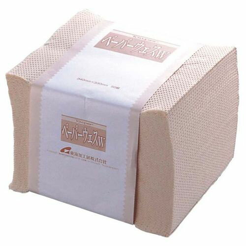 トウカイ トウカイタウパー ペーパーウエスW （1ケース24束入） JTU0101 JANコード 4902092774394●横×縦(mm):330×340●材質：木材パルプ紙(茶)■パルプ100% (4枚重ね)1束50枚組×24束■毛羽立...