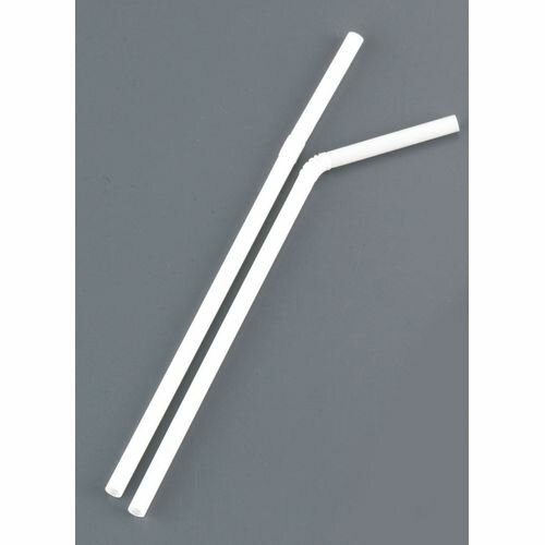水野産業 フレックスストロー 裸(500本入) 白 192402 EST5101