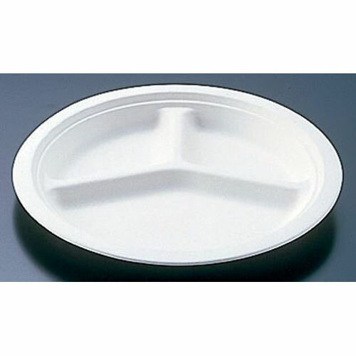 大黒工業 パルプモールド プレート 三仕切 MM-1 (50枚入) GMC02