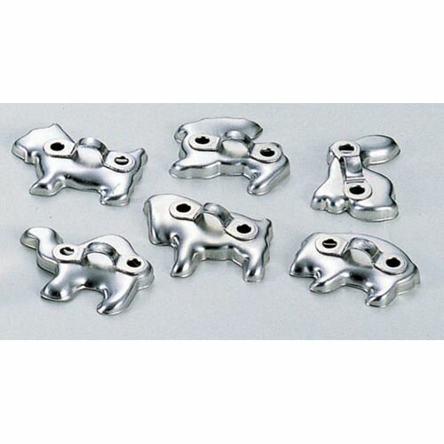 久保寺 アルミ 動物クッキー抜型(6ヶ入) WKT25【送料無料】(3)