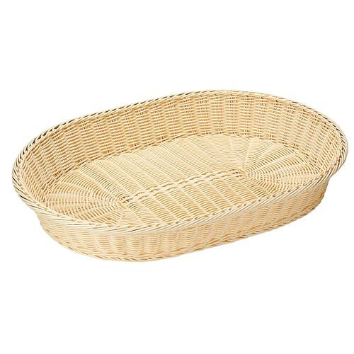 萬洋 樹脂バスケット 小判 白 45cm 91-085A WBS1706【送料無料】