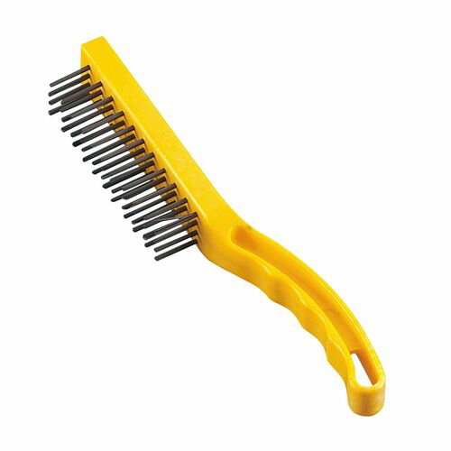 Trust(トラスト) スチールワイヤーブラシ 28cm 6773 イエロー KTLG302 JANコード 6947048860934●カラー:イエロー●ブラシ部×幅×全長(mm):120×38×280■120×38×全長280・サビ落としや天板の隅の洗浄に。【送料について】北海道、沖縄、離島は送料を頂きます。