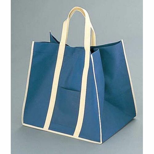 遠藤商事 ファインビュー 不織布バッグ(10枚入) 大 ネイビー XBT0801【送料無料】