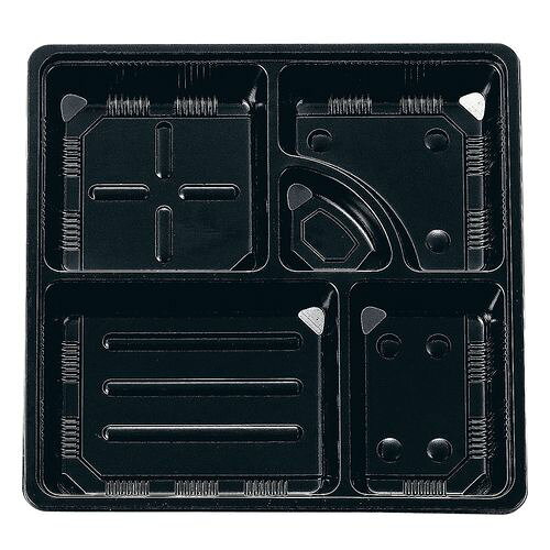遠藤商事 夢彩ごぜん(50枚入)TSR-BOX 80-80 中仕切 黒 RTKC103【送料無料】