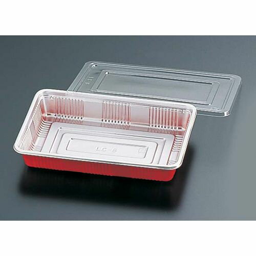 福助工業 弁当容器 透明蓋付(100セット入) LC-8 GBV1803【送料無料】