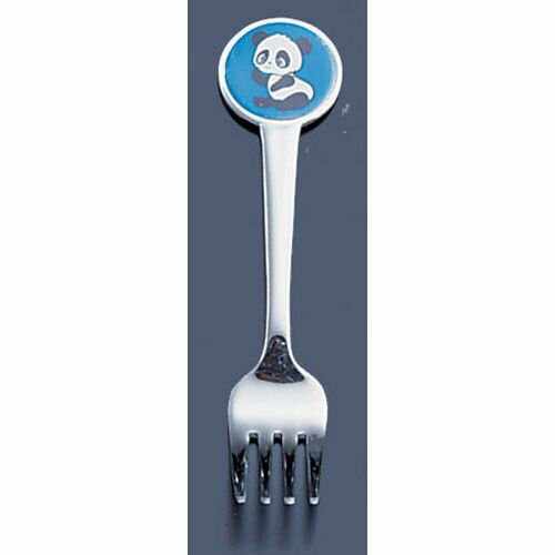 高山工業丸型パンダお子様フォーク青...