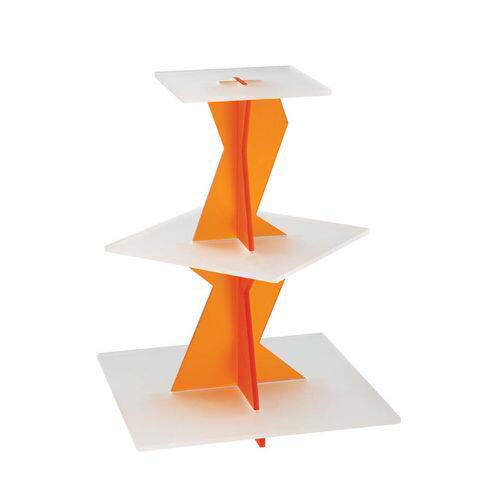 Marttellato(マルテラート) ライトシェイプサービングスタンド Cod.308 マルテラート NBY2401 JANコード 8029859048492●メーカー品番:Cod.308●幅×奥行×高さ(mm):400×400×530●材質：アクリル■イタリア マルテラートロゴ プレートサイズ:1段目 400×400 2段目 300×300 3段目 220×220■材質:アクリル(フロスト仕上)【送料について】北海道、沖縄、離島は送料を頂きます。