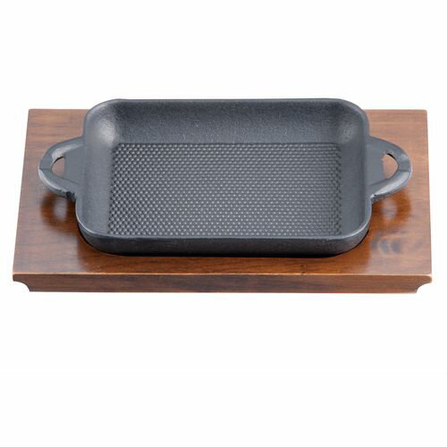 Square Plates - 南部アイアン・クラフト 南部鉄器 ミニ角皿(木台付) PKK9701【送料無料】