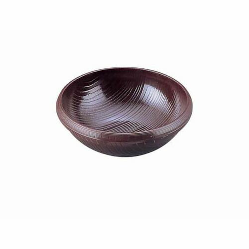 Wooden - 遠藤商事 メラミン木目サラダボール コゲ茶 756S-L 小 RSLF302