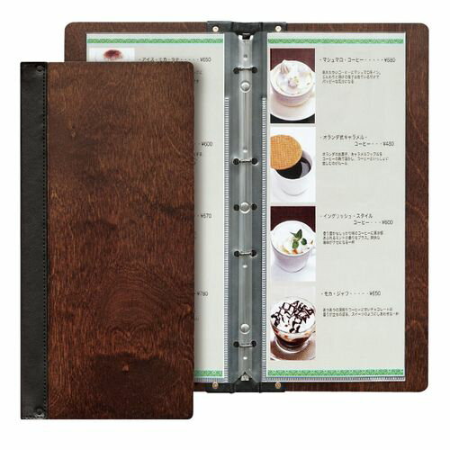 シンビ 木製メニューブック スリム-B・SHO-103 PSV7001【送料無料】