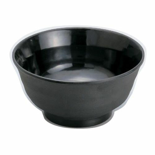 マイン メラミンウェア 黒 どんぶり大 M11-142 RMI7001