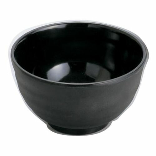 マイン メラミンウェア 黒 どんぶり小 M11-143 RMI7002